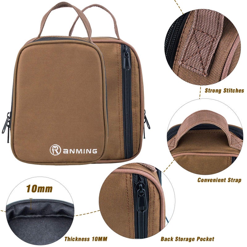 RANMING Kalimba Thumb Piano 17 Keys RANMING Mbira Finger Piano Kalimba Gifts for Adults and Beginners With Portable Handbag and Tune Hammer Thumb Pianos Finger Harp (Mahogany-Hand Rest) - Image 4